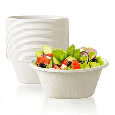 Tazones desechables para ensalada y frutas